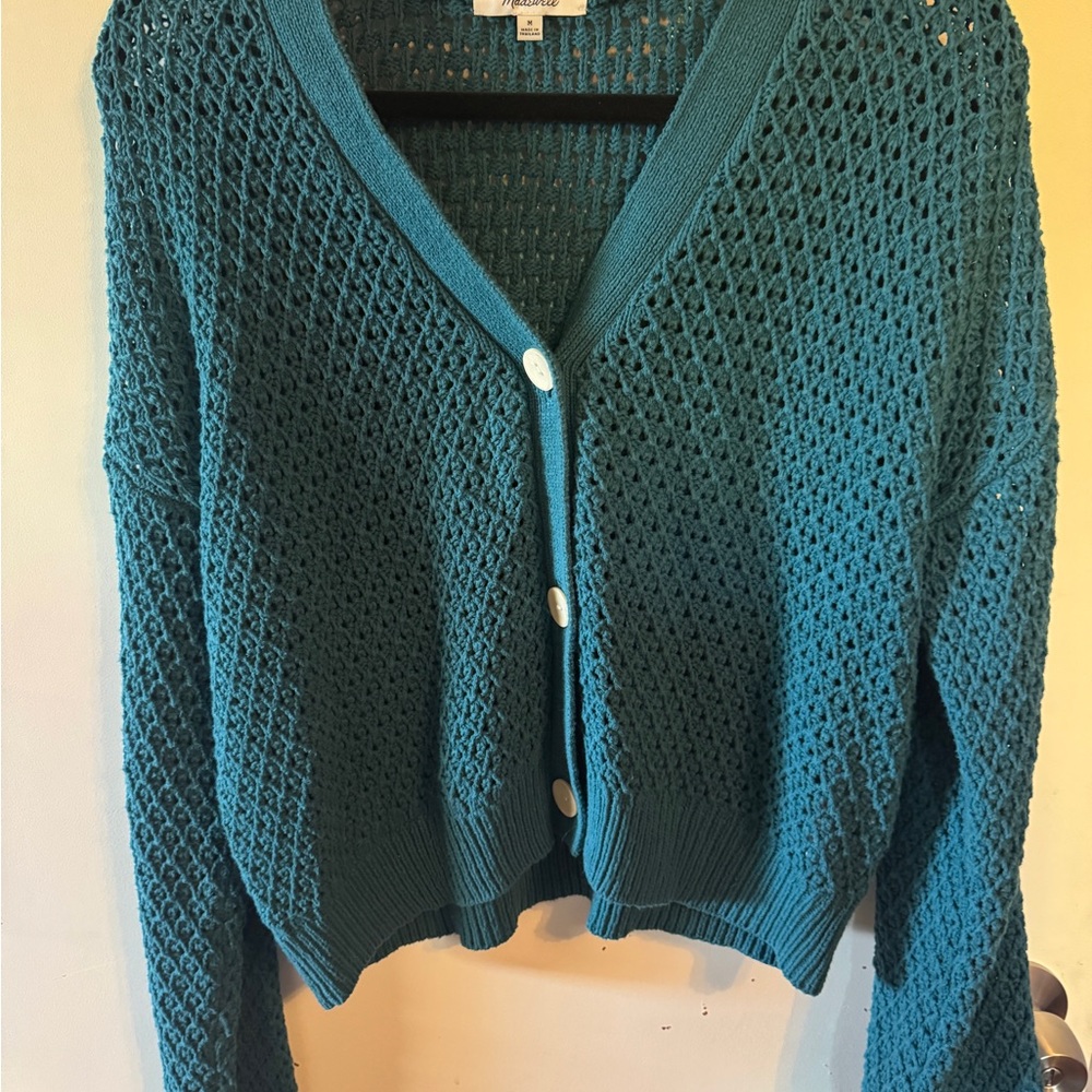 Madewell Teal Knit Women's Sweater